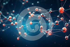 abstract representation of interconnected data nodes, digital matrix, binary code transmission