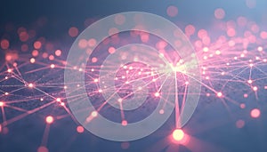 An abstract representation of a vast, interconnected network, visualized as a series of radiant