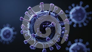 Abstract representation of virus bacteria cell structure
