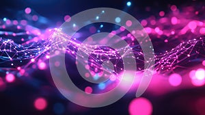 Digital network connecting global data and technology points