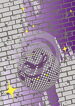 Abstract retro dance poster