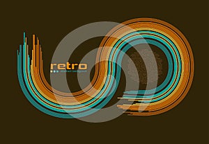 Abstract retro disco background - .