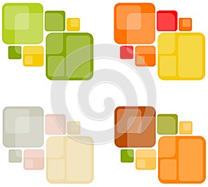 Abstract Retro Square Backgrounds