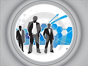 Abstract ring background