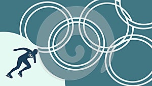 Abstract Rings Pattern, Modern Vector Background Design, vector design Generative AI