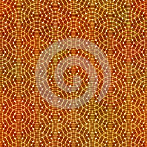 Abstract rings round motif geometric background Vintage red brown orange rust decoration Textile print, web page fill. Vector