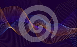 Abstract rippled twisted dotted blended gradient lines background