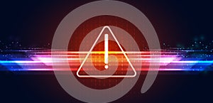 Abstract Risk Warning Symbol Danger Concept Background Speed