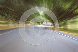 Abstract road with motion blur