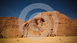 Abstract Rock formation at plateau Ennedi aka stone elephant in Chad