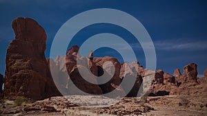 Abstract Rock formation at plateau Ennedi in Terkei valley in Chad