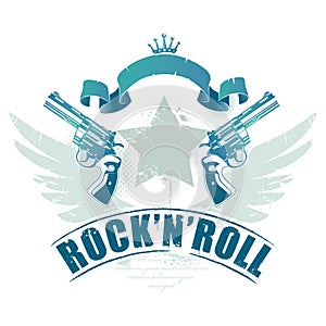 Abstract rock-n-roll image