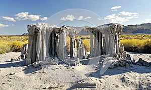 Abstract rock tower. Mono Lake, California