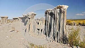 Abstract rock tower. Mono Lake, California