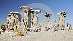 Abstract rock tower. Mono Lake, California