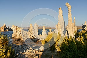 Abstract rock tower. Mono Lake, California