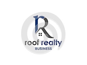 Abstract roof inisial RR logo design inspiration