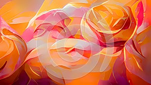 Abstract rose border for wedding decoration