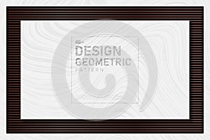 Abstract rose gold metallic line pattern with white marble background. illustration vector eps10