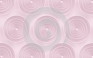 Abstract rose pink swirl abstract technology circles background texture 3d render illustration