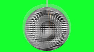 Abstract rotating glowing disco ball