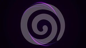 Abstract rotation angel wings ring background. Abstract Seamless Loop Background Violet Luminous Swirling Glowing Circle