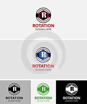 Abstract Rotation Logo
