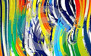 abstract rough colorful strokes art painting wallpaper background texture, waves of oil or acrylic brush strokes, fantasy painting