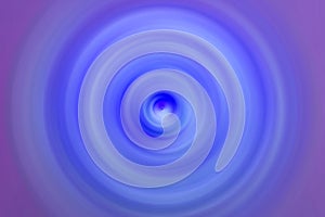 Abstract round blue background. Circles from the center point. Image of diverging circles.