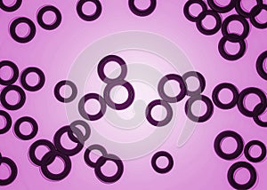 Abstract round on pink background photo