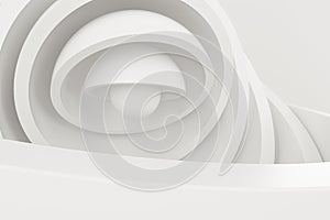 Abstract round hemisphere element background, 3d rendering