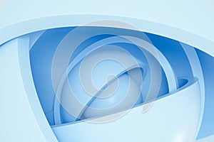 Abstract round hemisphere element background, 3d rendering