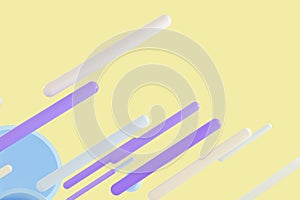 Abstract round hemisphere element background, 3d rendering