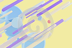 Abstract round hemisphere element background, 3d rendering