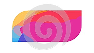 Abstract Rounded Rectangle Gradient Shape, vector design Generative AI