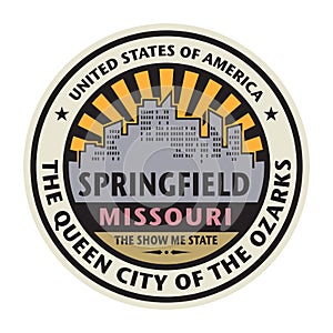 Springfield, Missouri stamp photo
