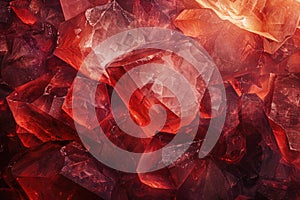 Abstract ruby stone illustration, red rock background, texture