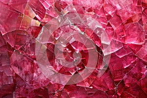 Abstract ruby stone illustration, red rock background, texture