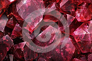 Abstract ruby stone illustration, red rock background, texture