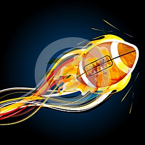 Abstract rugby ball