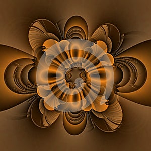 an abstract RUSTY floral fantasy