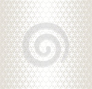 Abstract sacred geometry gray gradient flower of life halftone subtle pattern