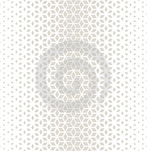 Abstract sacred geometry gray grid halftone cubes pattern