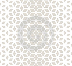 Abstract sacred geometry gray grid halftone cubes pattern