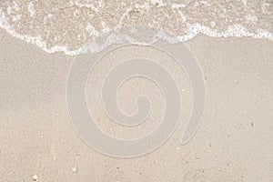 Abstract sand of beach and soft wave background