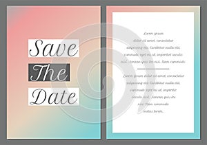 Abstract save the date card