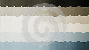 Abstract Scalloped Pattern with Gradient Shades