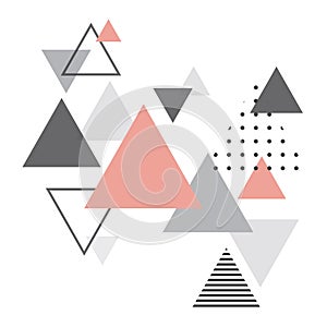 Abstract scandinavian geometric background.