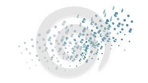 Abstract Scattered Blue Dots: Delicate Digital Texture, vector design Generative AI