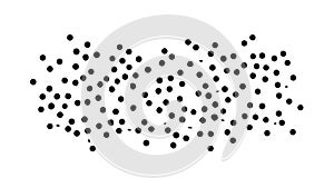 Abstract Scattered Dots Particles Dynamic Background Element, vector design Generative AI